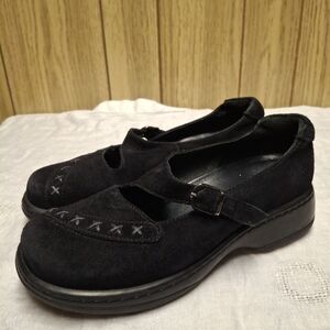 Vtg Dansko Suede Nursing Professional Shoes Women's Sz 38 Us 7 Made In Portugal